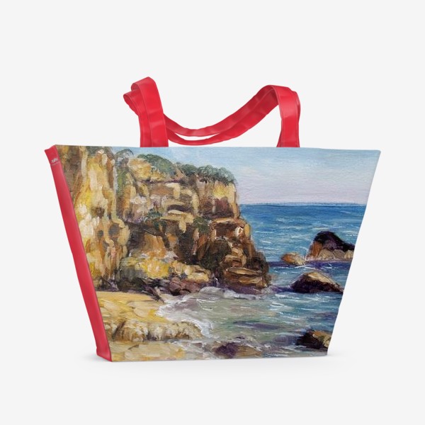 Пляжная сумка «Скалы в Сицилии»