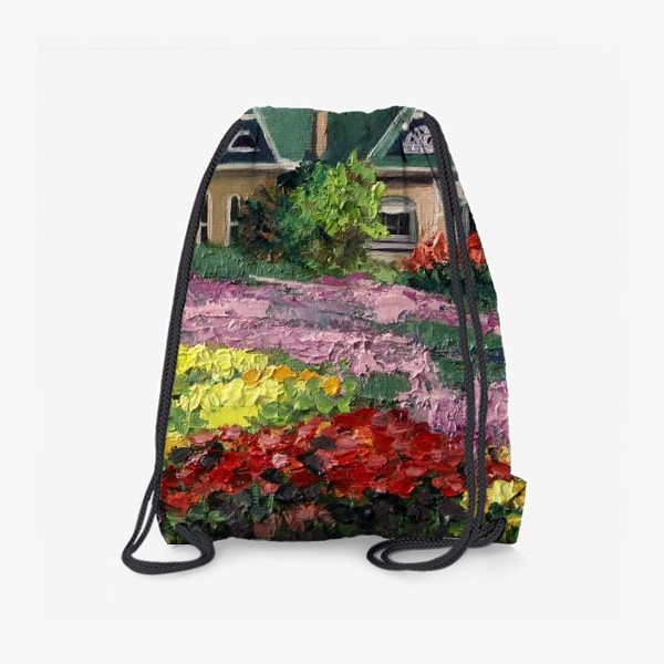 Рюкзак «Домик среди цветов»
