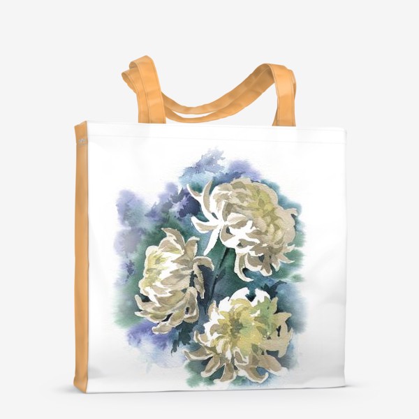 Сумка-шоппер «Белые хризантемы»