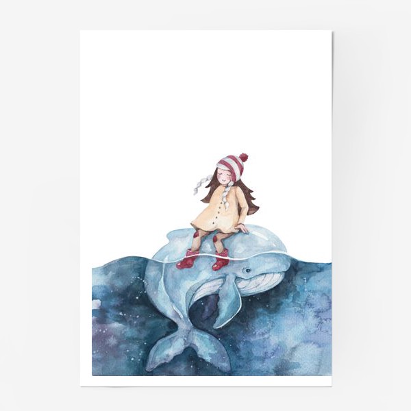 Постер «девочка на ките»