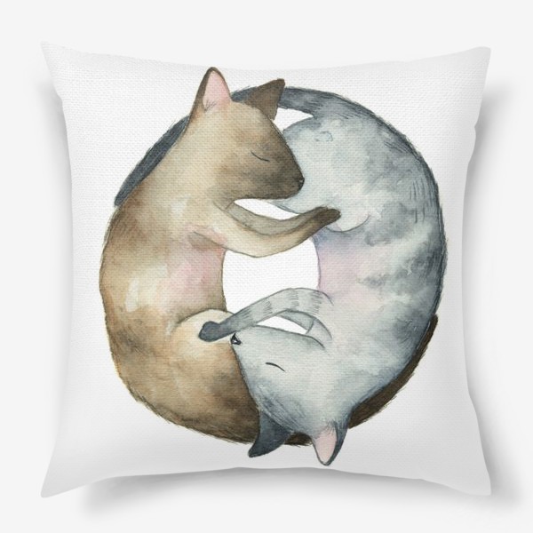 Подушка «Спящие коты»