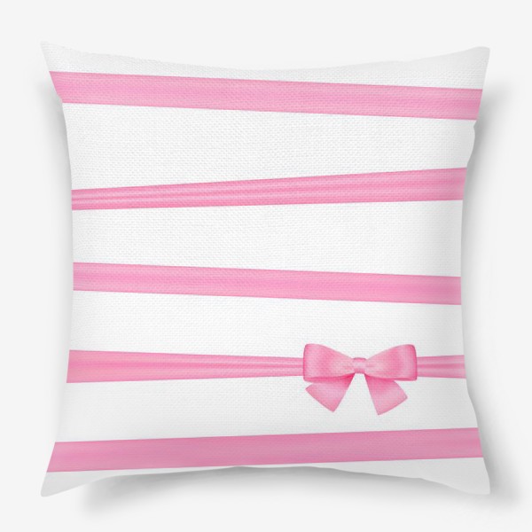 Подушка «Розовая лента»