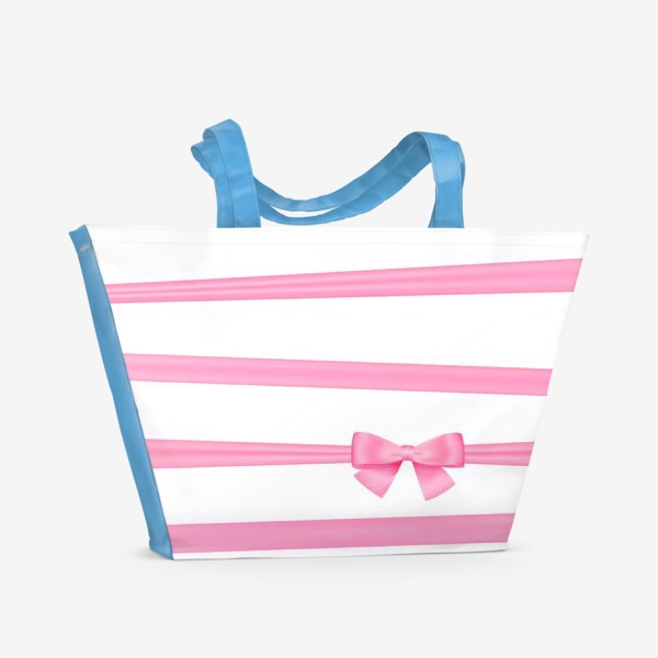 Пляжная сумка «Розовая лента»