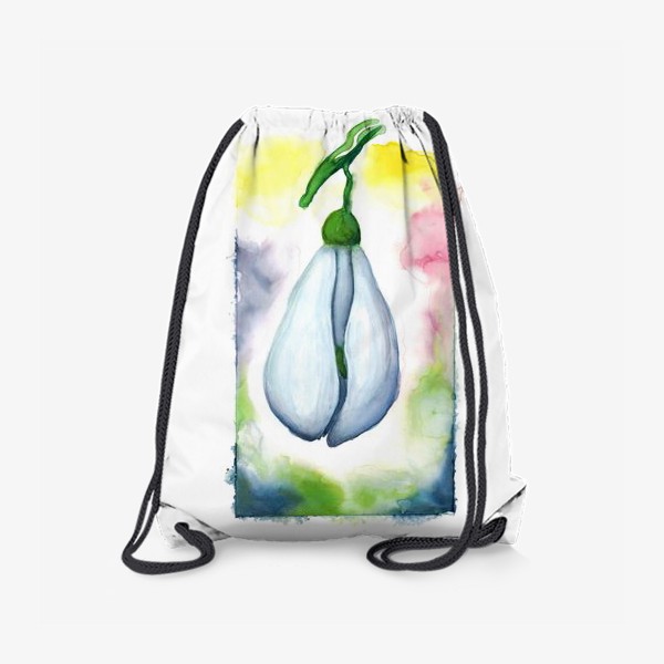 Рюкзак «Подснежник на абстрактном фоне Snowdrop»