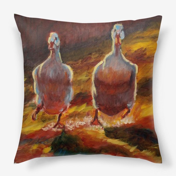 Подушка «Две веселых утки»