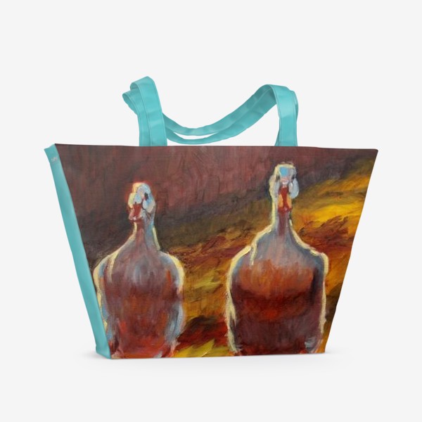 Пляжная сумка «Две веселых утки»