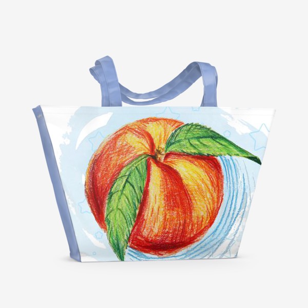 Пляжная сумка «Сочный персик»