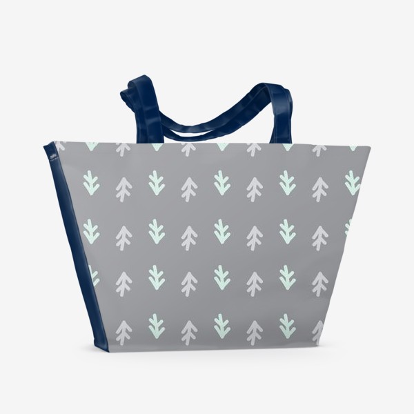 Пляжная сумка «Паттерн с ёлочками»