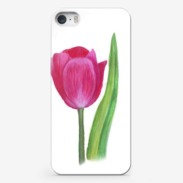 Чехол iPhone «розовый тюльпан»