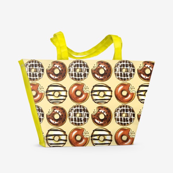 Пляжная сумка «Шоколадные пончики»