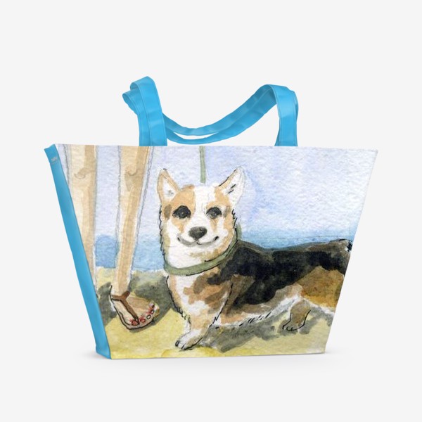 Пляжная сумка «Корги моей мечты»