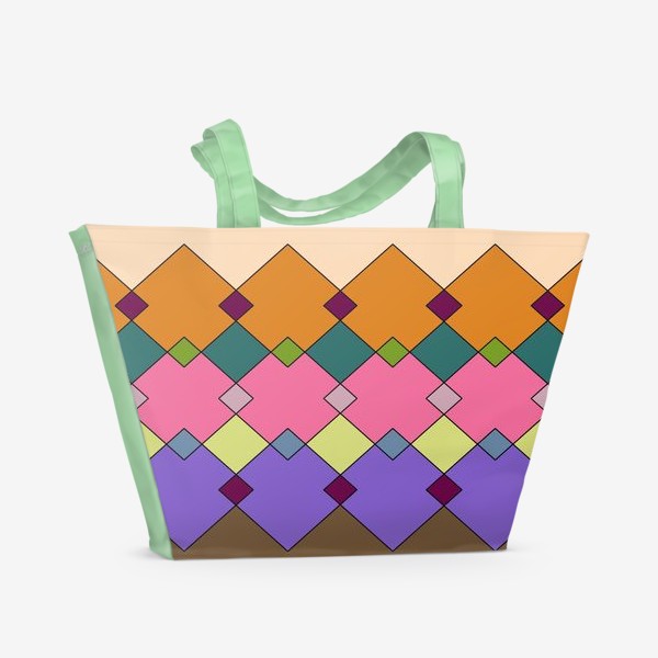 Пляжная сумка «Цветные горы 1»