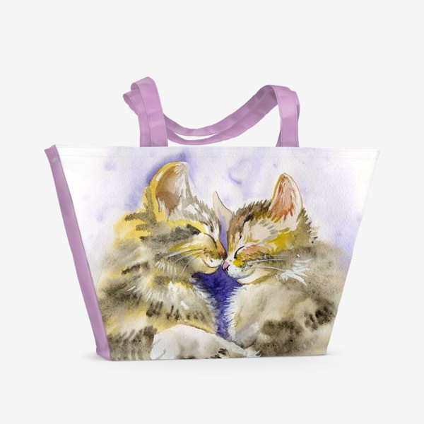 Пляжная сумка «Котообнимашки»