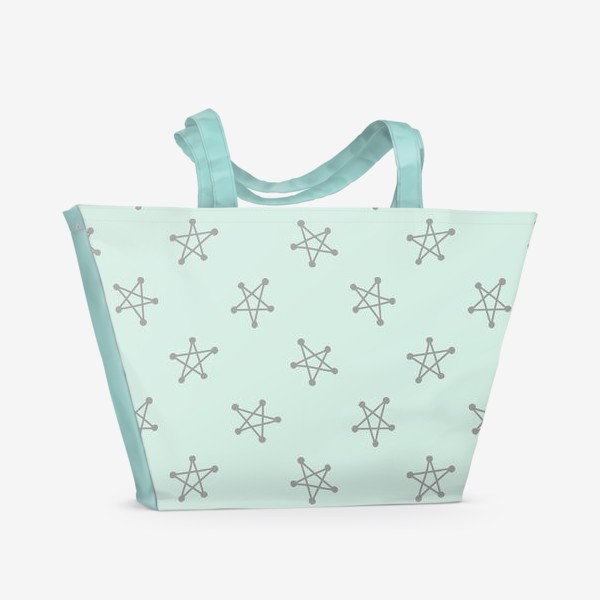 Пляжная сумка «Паттерн со звёздами»