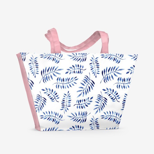 Пляжная сумка «Акварельные листья »