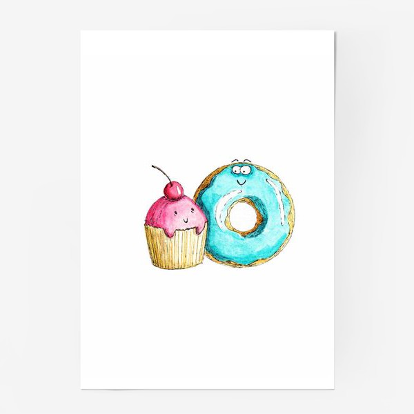 Постер «Пироженка и бублик»