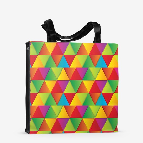 Сумка-шоппер «Яркие треугольники»