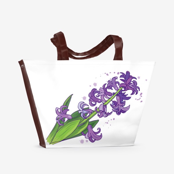 Пляжная сумка «фиолетовый гиацинт»