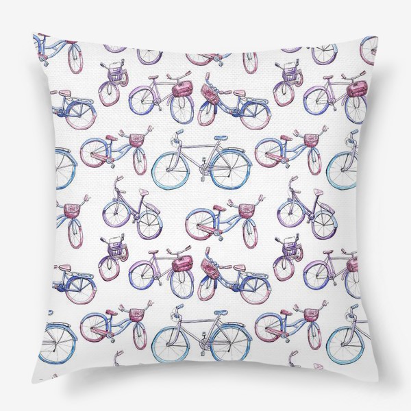 Подушка «Велосипеды»
