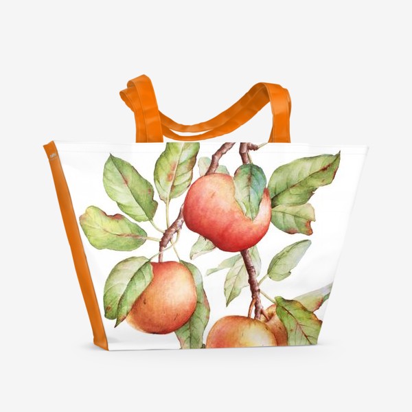Пляжная сумка «Ветка яблони»