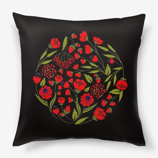 Подушка «floral embroidery»