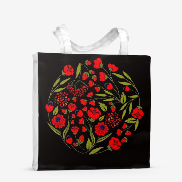 Сумка-шоппер «floral embroidery»