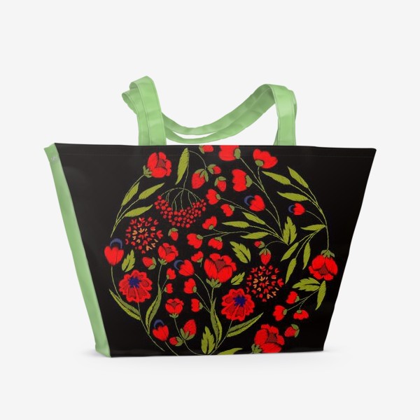 Пляжная сумка «floral embroidery»