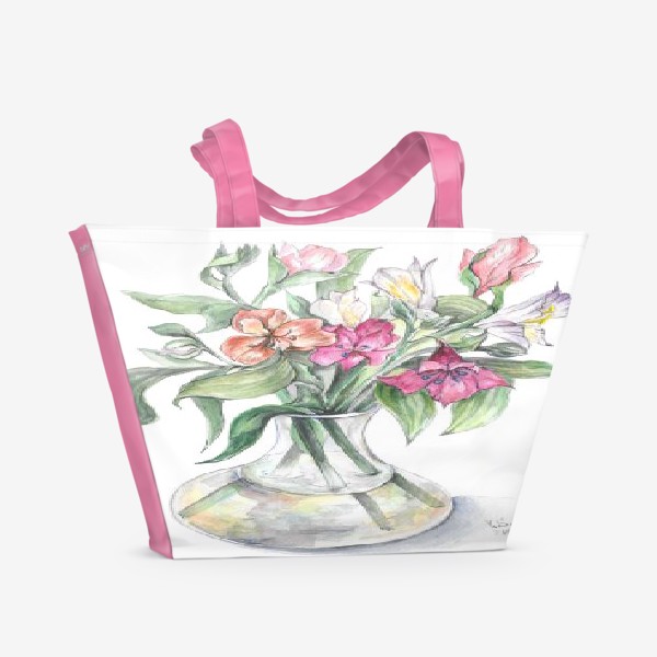 Пляжная сумка «Цветы»