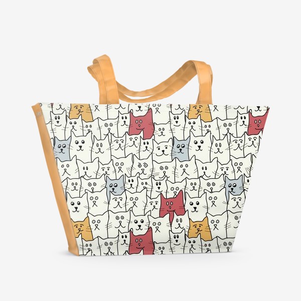 Пляжная сумка «Веселые коты»