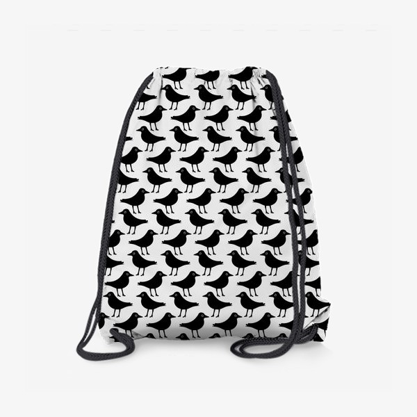 Рюкзак «Черно-белые птички»