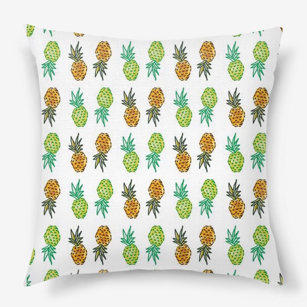 Подушка «Паттерн Ананасы | Pineapples pattern»