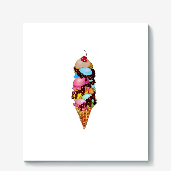 Холст «Фруктовое мороженое»