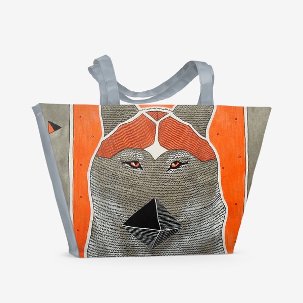 Пляжная сумка «Серый волк»