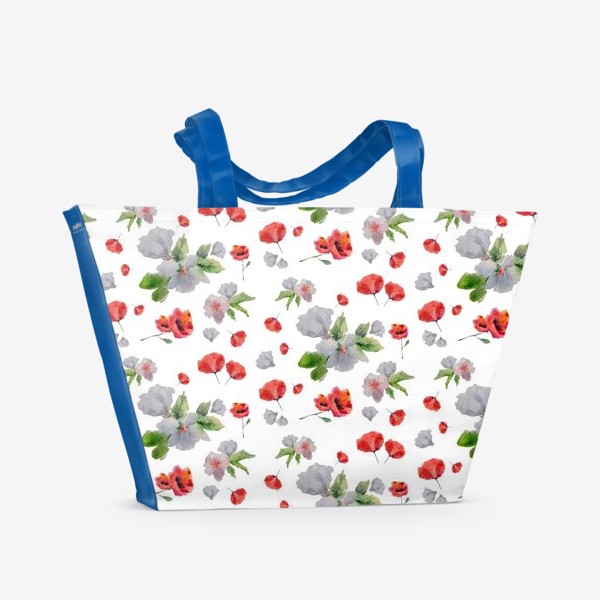 Пляжная сумка «весенние цветы»