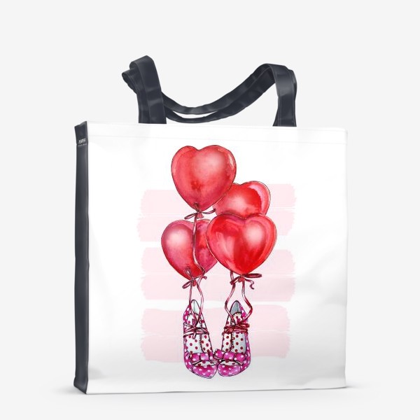 Сумка-шоппер «Воздушные шары и туфли»