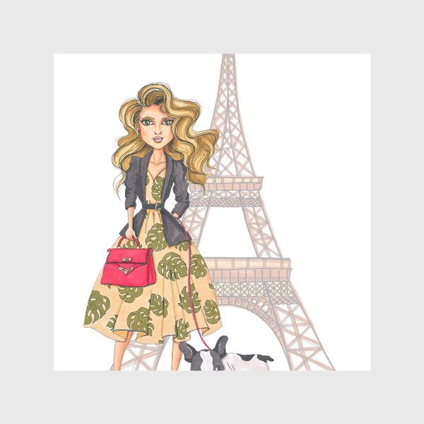 Скатерть «Девушка в Париже»
