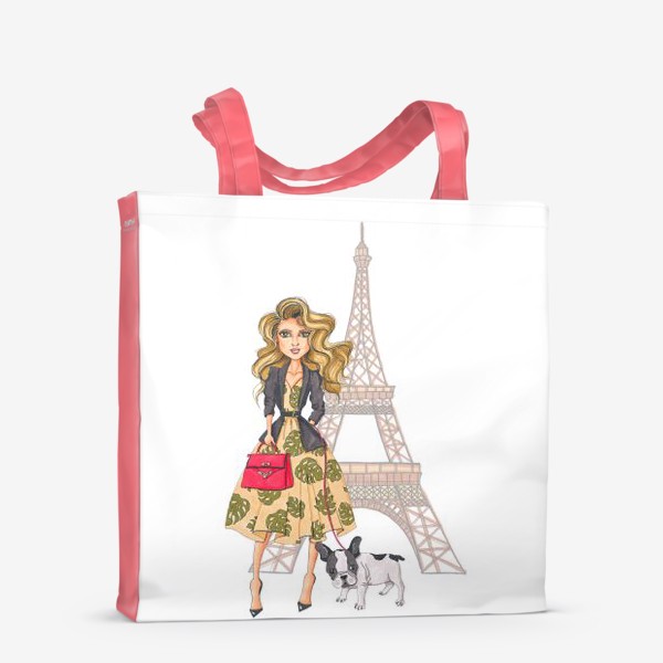 Сумка-шоппер «Девушка в Париже»