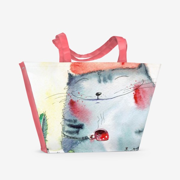Пляжная сумка &laquo;Кот садовод&raquo;