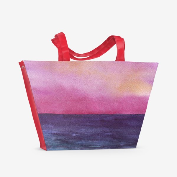 Пляжная сумка «рассвет на море»