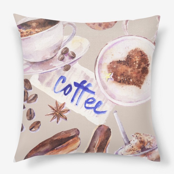 Подушка «люблю кофе»