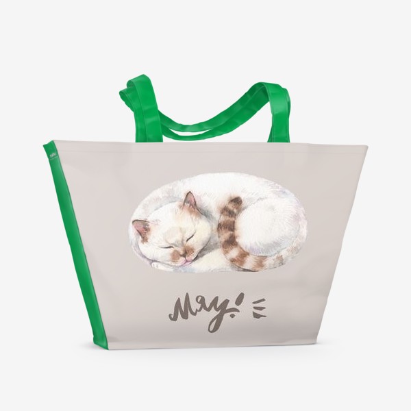 Пляжная сумка «котя белый»