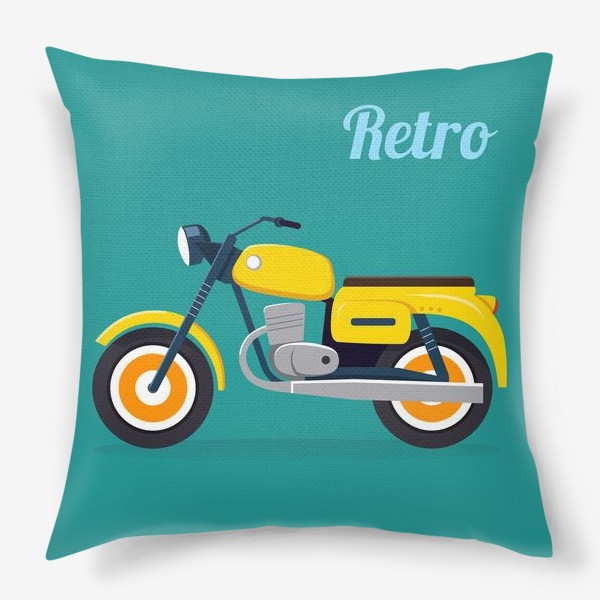 Подушка «Ретро мотоцикл»