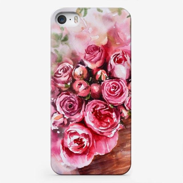 Чехол iPhone «Акварельные розы»