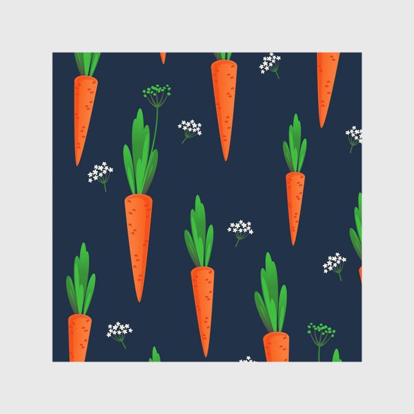 Шторы «Морковный паттерн»
