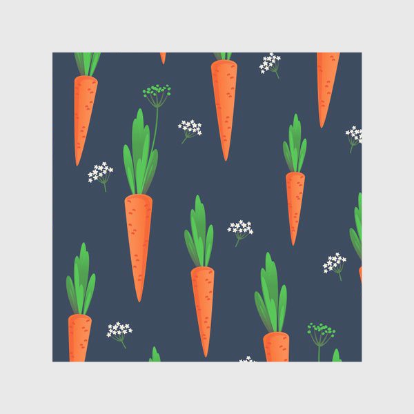 Скатерть «Морковный паттерн»