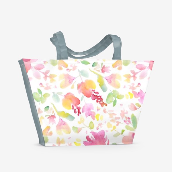 Пляжная сумка &laquo;весенние цветы&raquo;