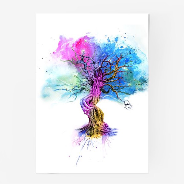 Постер «древо радужной жизни»
