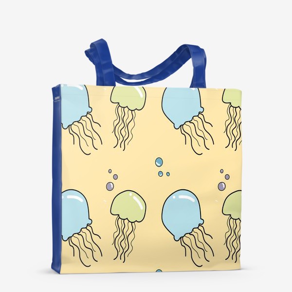 Сумка-шоппер «Паттерн с медузами»