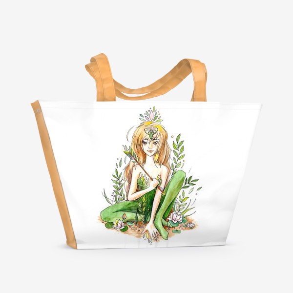Пляжная сумка «Царевна лягушка»