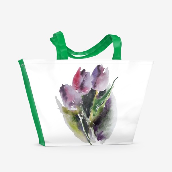 Пляжная сумка «тюльпаны»